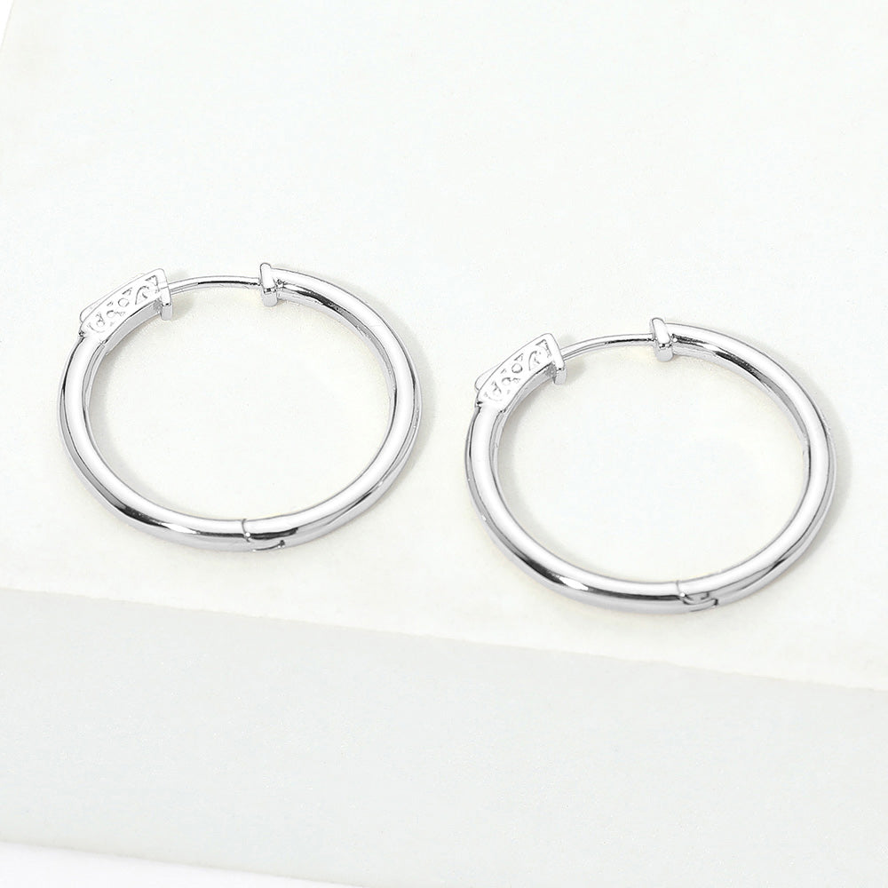 14K Gold Plated Huggie Hoop Earrings