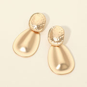 Abstract Metal Drop Earrings