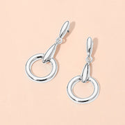 Modern Circle Drop Earrings