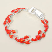 Women's Lobster Charm Link Magnetic Bracelet