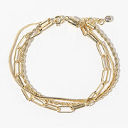 Gold Dipped Layered Chain Bracelet