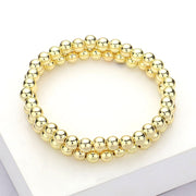 Stainless Steel Ball Stretch Multi Layered Bracelets