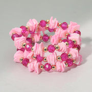 3PCS - Boho Chip Beaded Stretch Multi Layered Bracelets