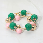3PCS - Bold Bubble Beaded Stretch Multi Layered Bracelets