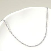 Silver Dipped Classic Curb Chain Necklace