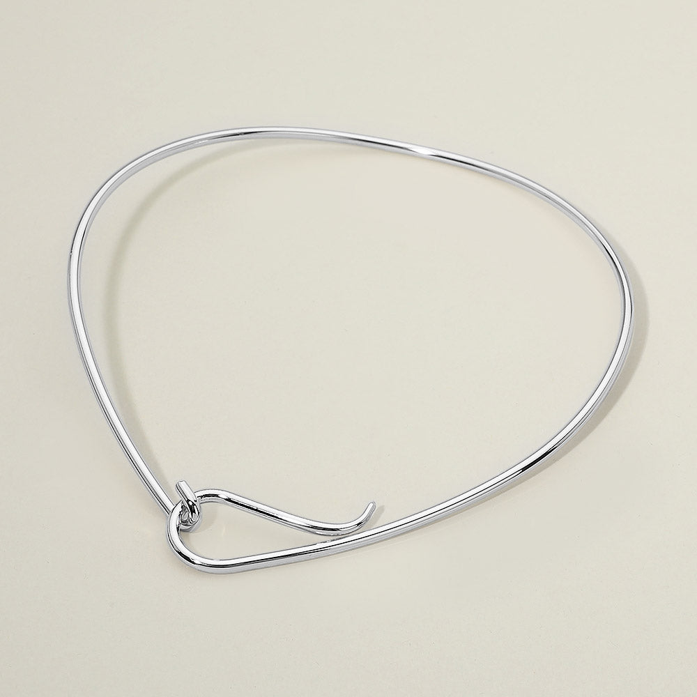 Minimalist Metal Hook Necklace