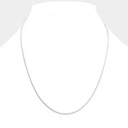 18 INCH Thin metal round omega necklace