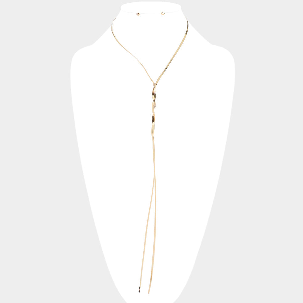 Snake Chain Metal Necklace