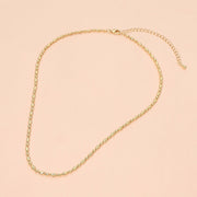 18K Gold Dipped Minimalist Beaded Chain Necklace