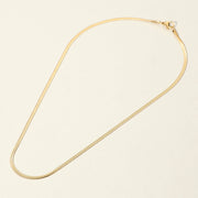 SECRET BOX_Stainless Steel Herringbone Chain Necklace