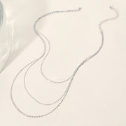 Secret Box_Triple Layered Metal Necklace
