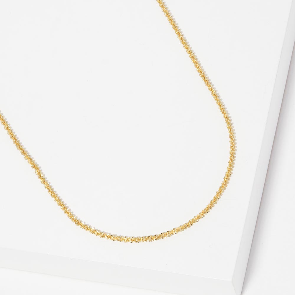 Gold Dipped Metal Chain Necklace