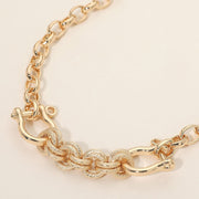 Chunky Metal Carabiner Link Necklace