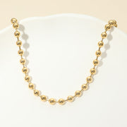 Stainless Steel Beaded Chain Necklace
