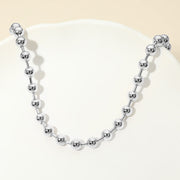 Stainless Steel Beaded Chain Necklace