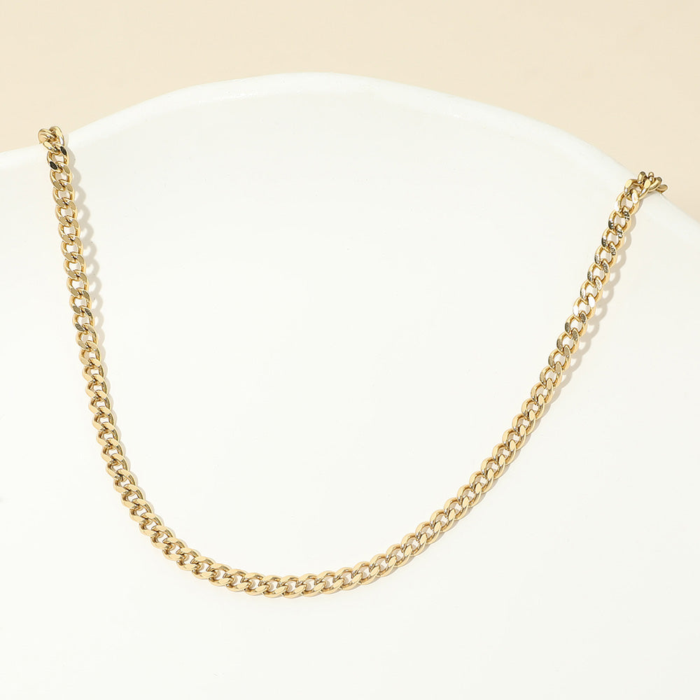 Stainless Steel Cuban Chain Necklace