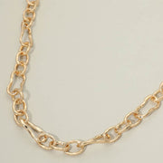 Chunky Textured Link Chain Necklace