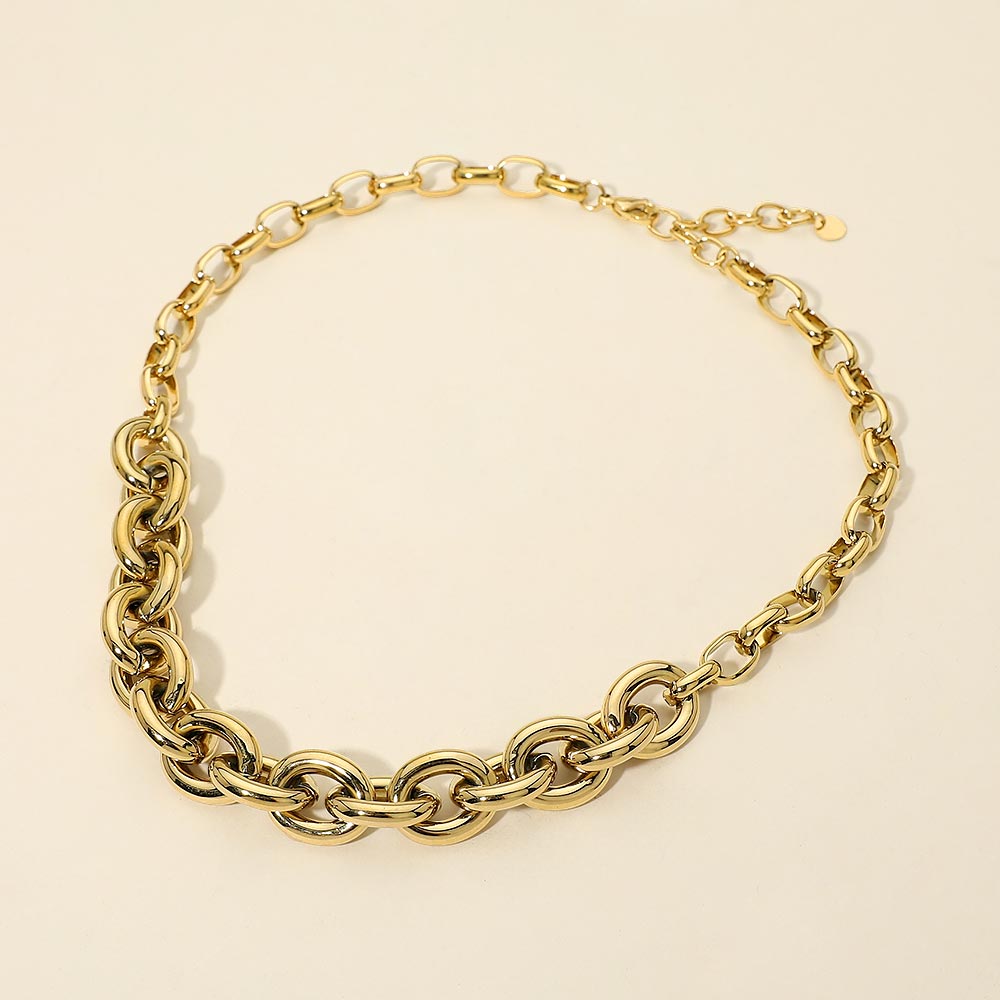 Stainless Steel Chunky Chain Necklace
