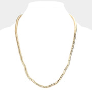 18Inch Gooseneck Metal Necklace