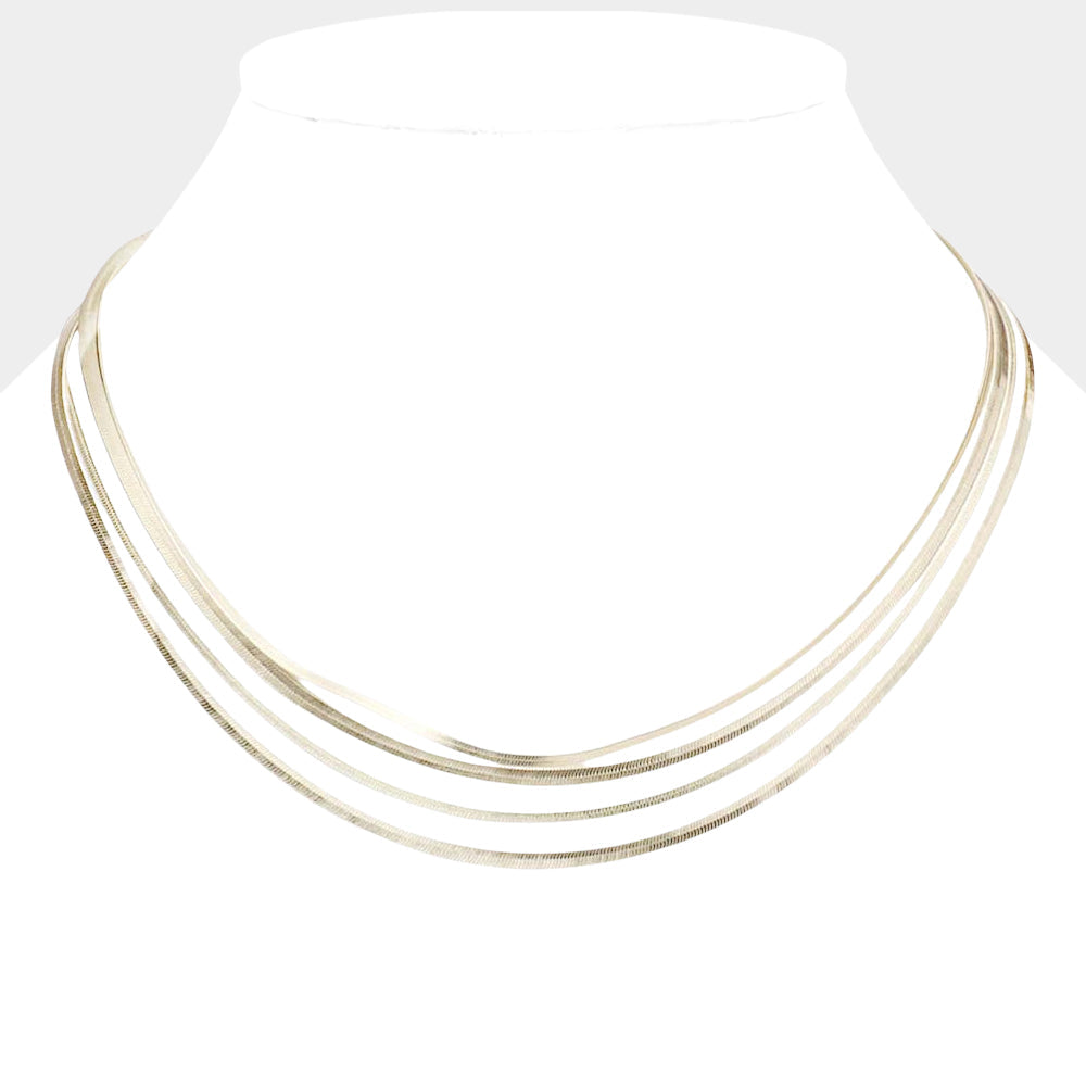 3PCS - Metal Snake Chain Necklaces