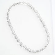 White Gold Dipped Hardware Chain Necklace
