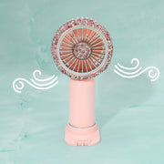 Glittered USB Charging Portable Handheld Fan