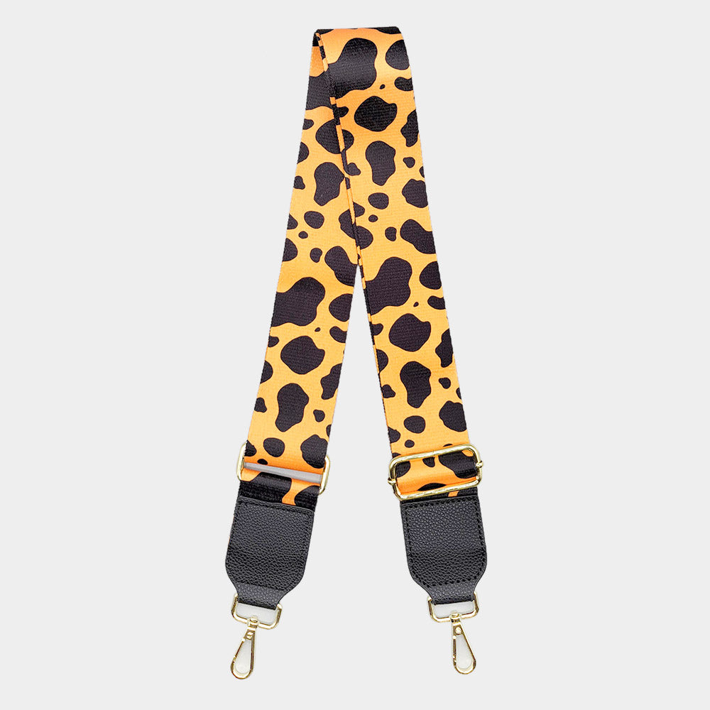 Cattle Patterned Bag Strap