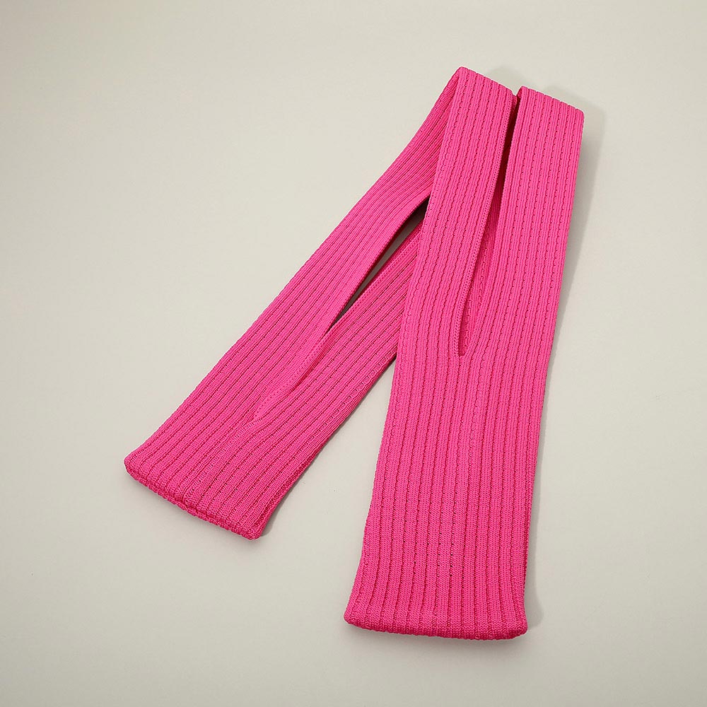 Long Ribbed Knit Stretch Phone Pouch Phone Holder
