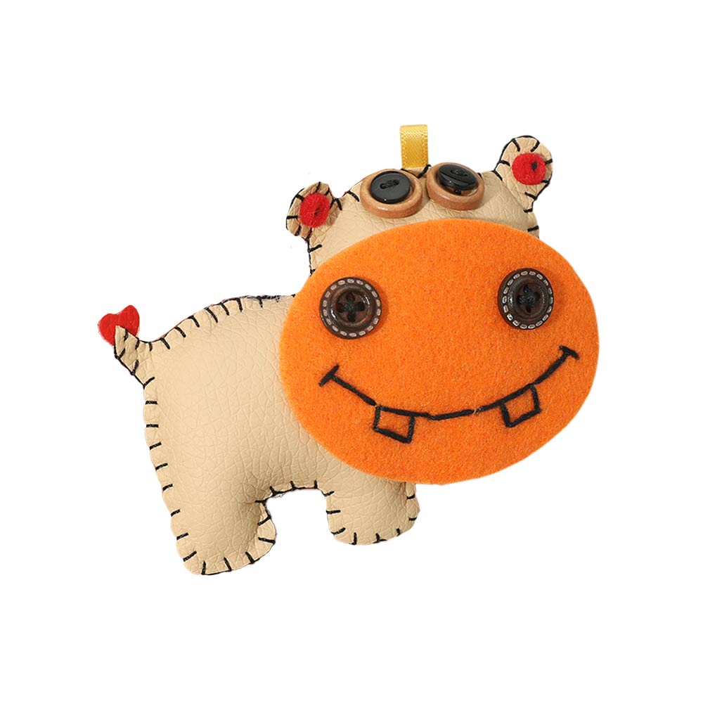 Cute Patchwork Monster Animal Doll Pouch Keychain Bag Charm