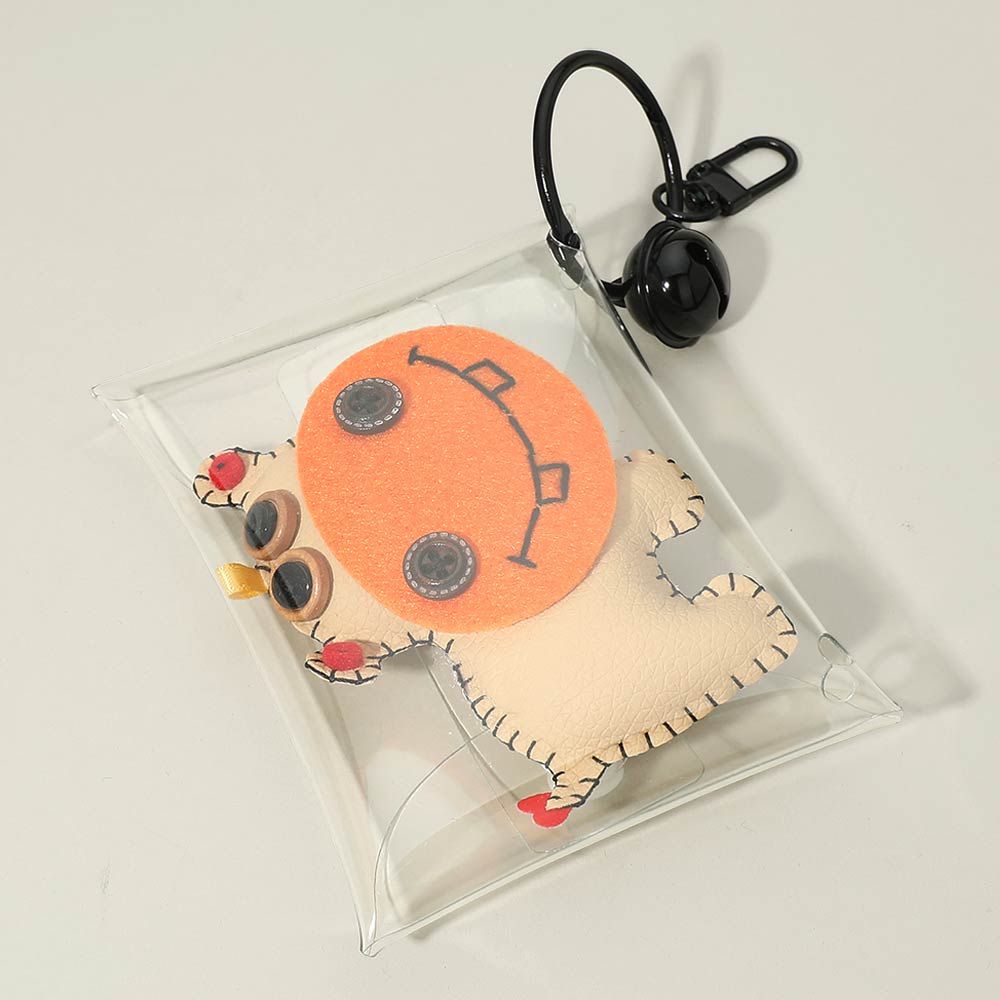 Cute Patchwork Monster Animal Doll Pouch Keychain Bag Charm