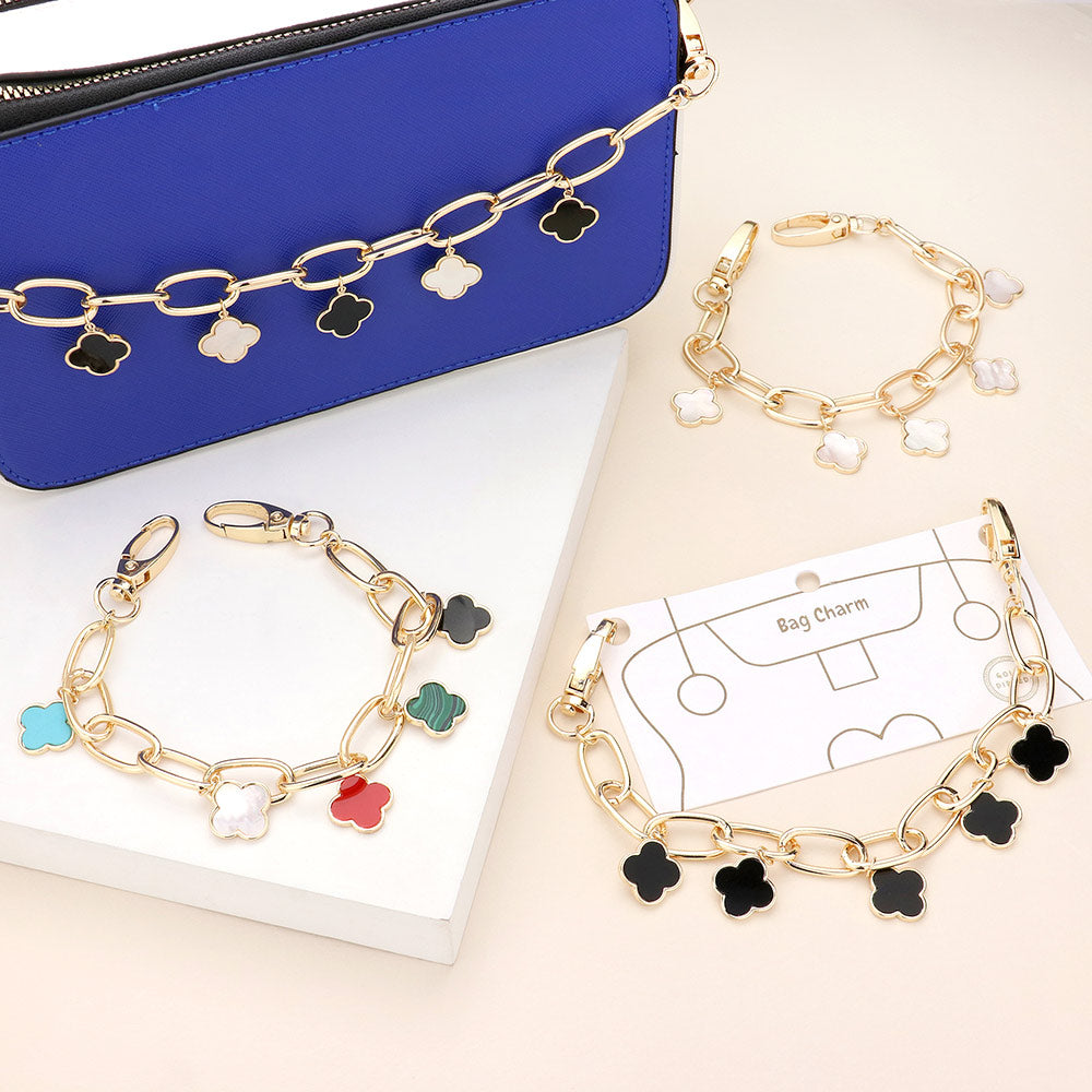 Quatrefoil Pendant Station Bag Charm