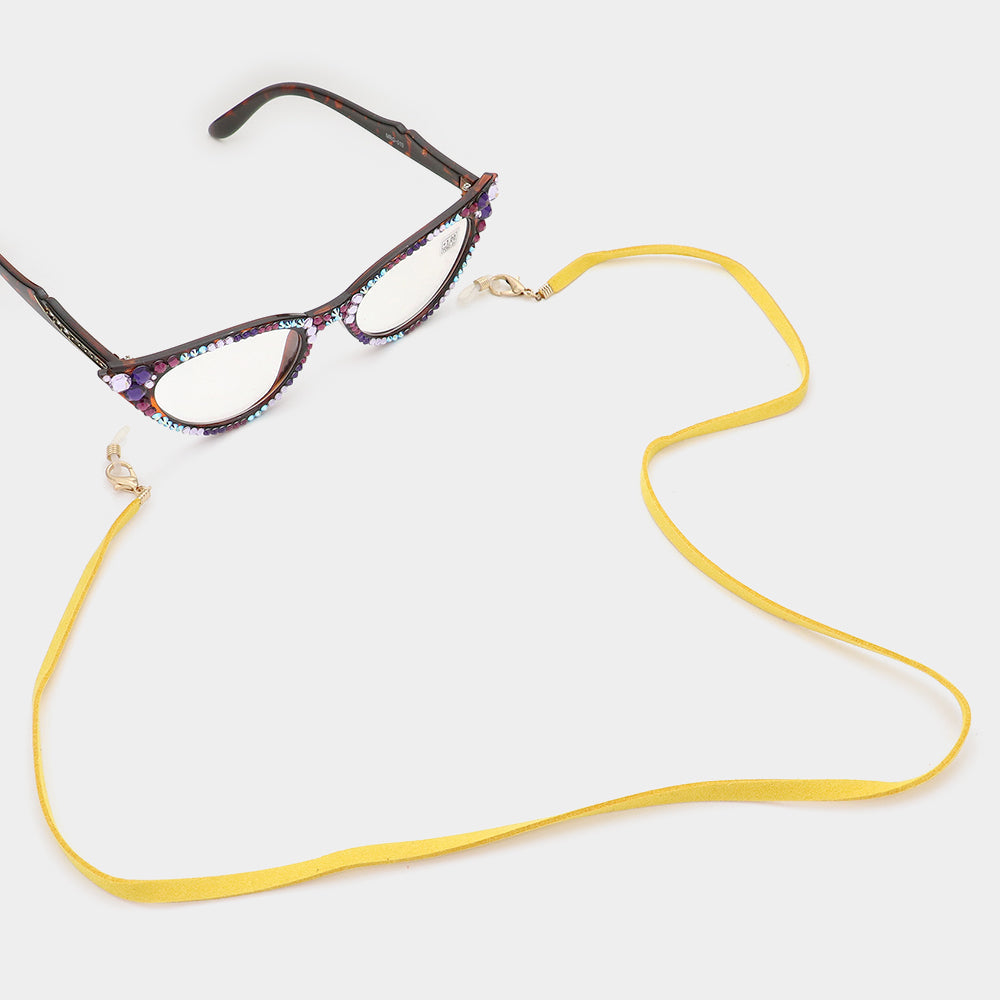 Suede Mask Chain / Glasses Chain / I.D Holder Necklace