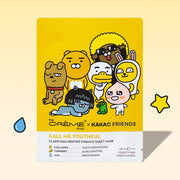 KAKAO FRIENDS CALL ME YOUTHFUL Printed Essence Face Sheet Mask