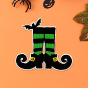 Halloween Witch Legs Iron On Patch