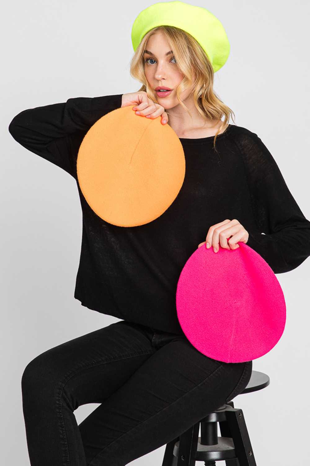 Stretchy Solid Color Beret