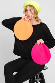 Stretchy Solid Color Beret