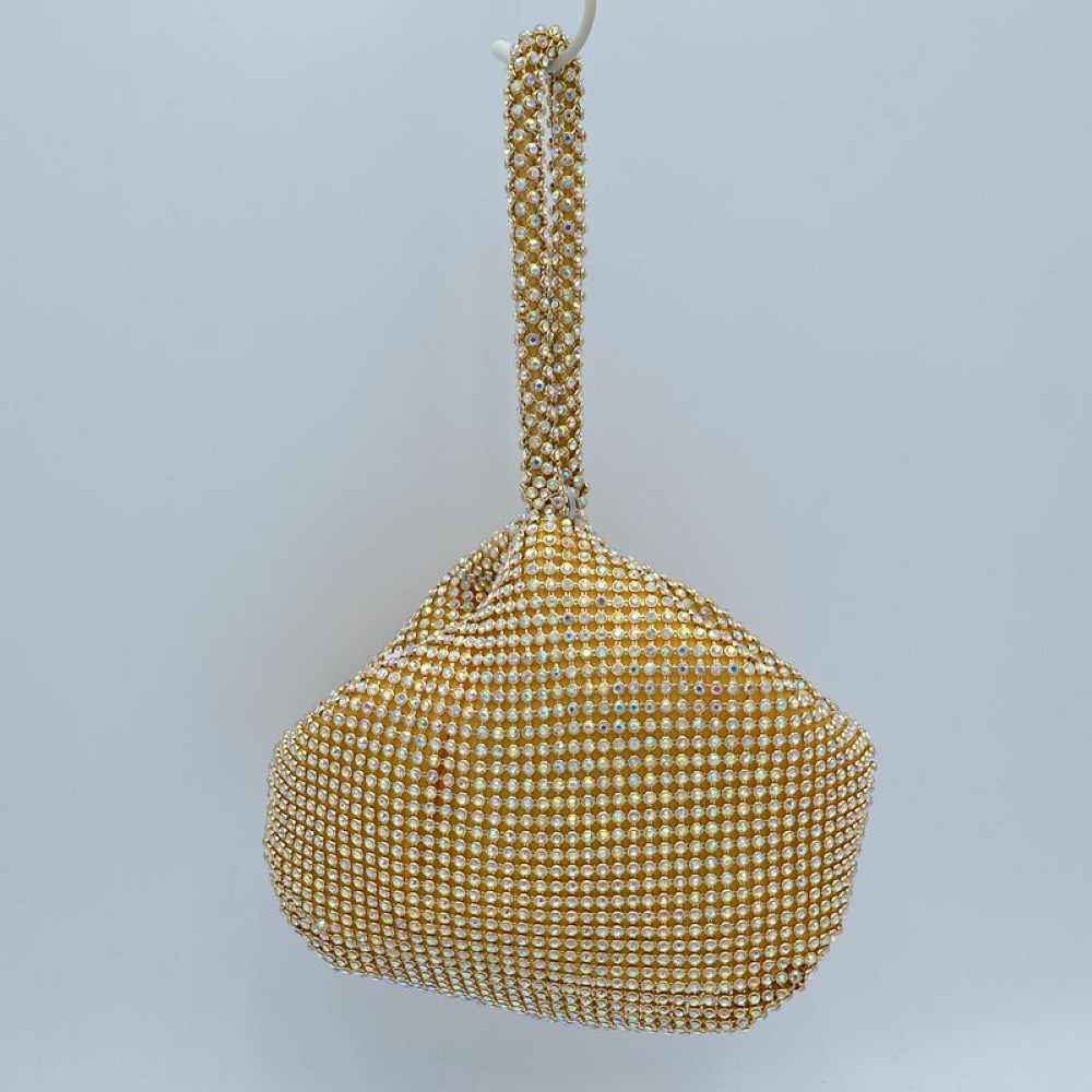 Chic Rhinestone Bling Wristlet Evening Bag