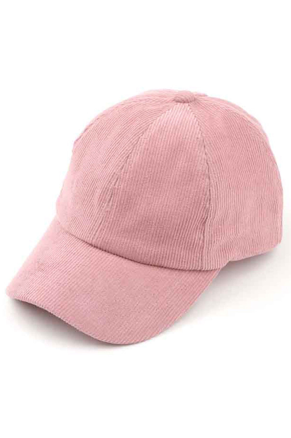 Corduroy Criss-cross Pony Cap