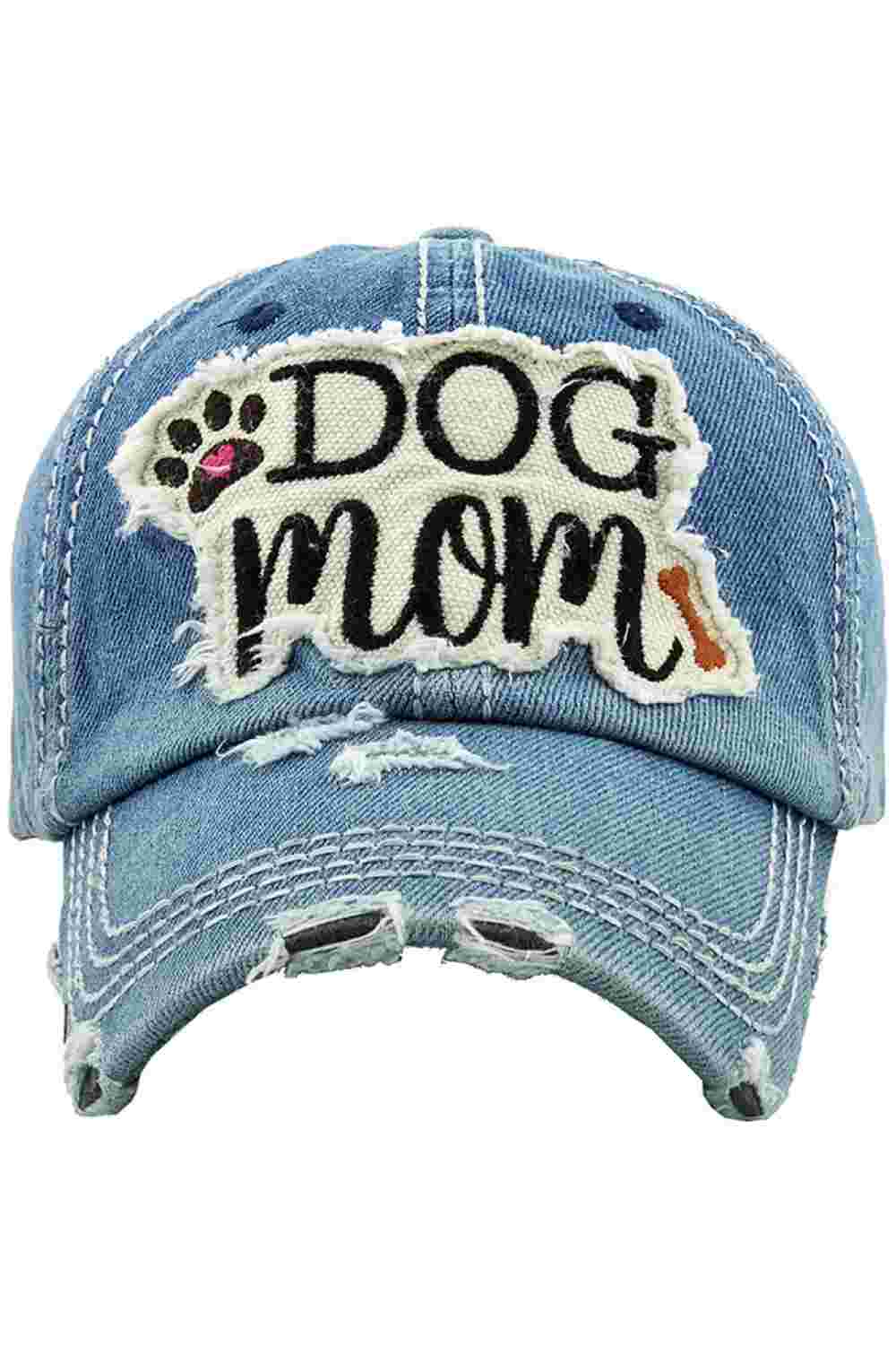 DOG MOM VINTAGE BASEBALL CAP