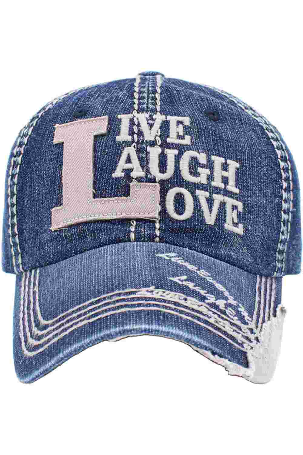 LIVE LAUGH LOVE VINTAGE BASEBALL CAP