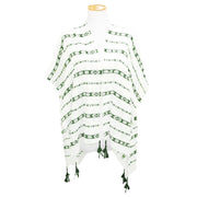 Aztec Pattern Tassel Poncho Kimono Cover Up