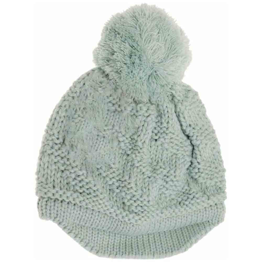 BABY Brim C.C Beanie Hat with Pom