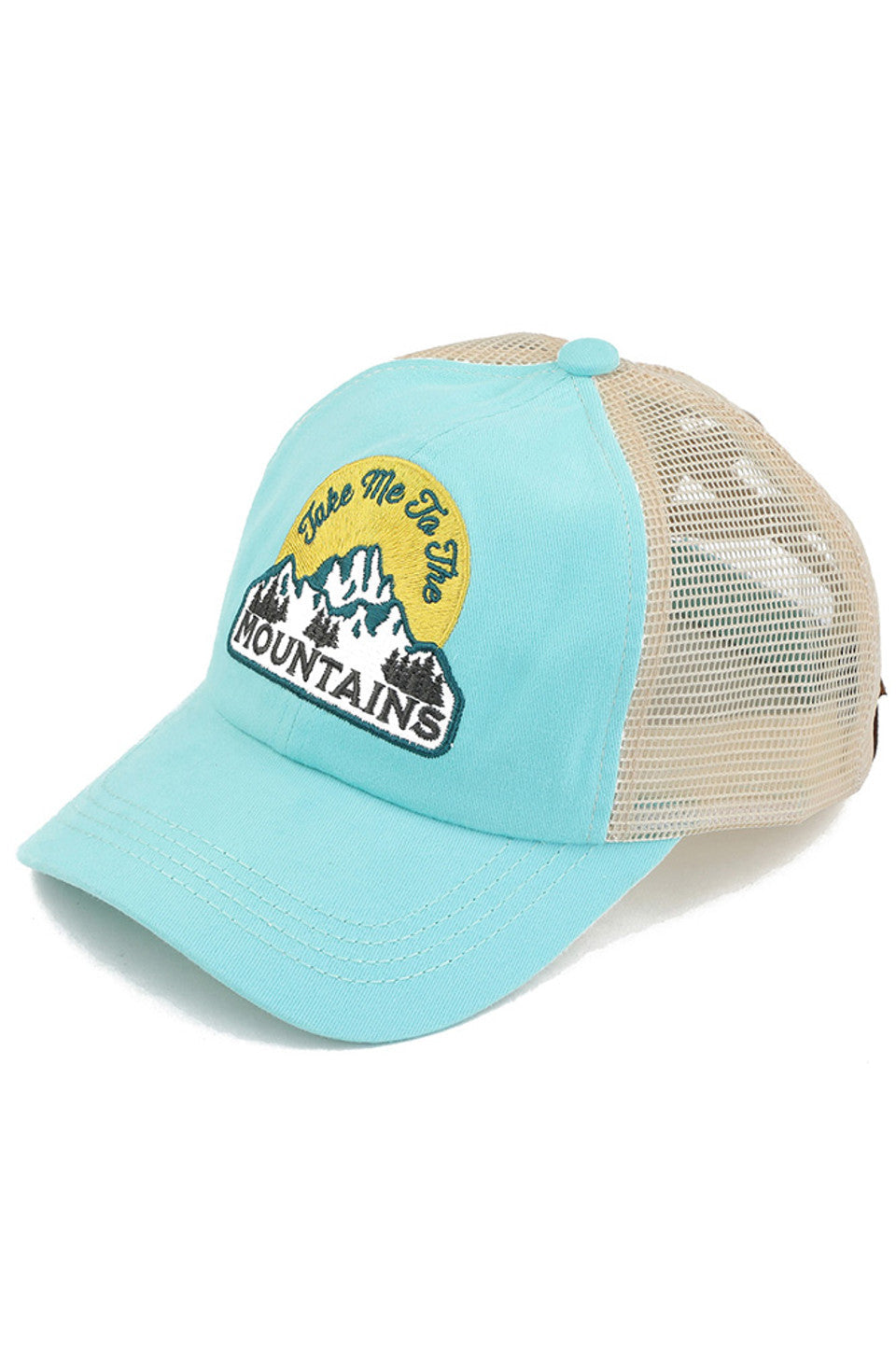 C.C TAKE ME TO THE MOUNTAINS Patch Pony Cap