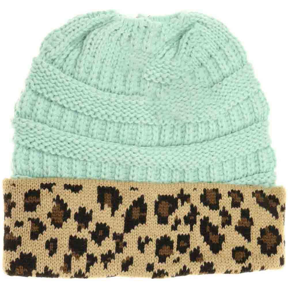 Leopard Print C.C Beanie Tail