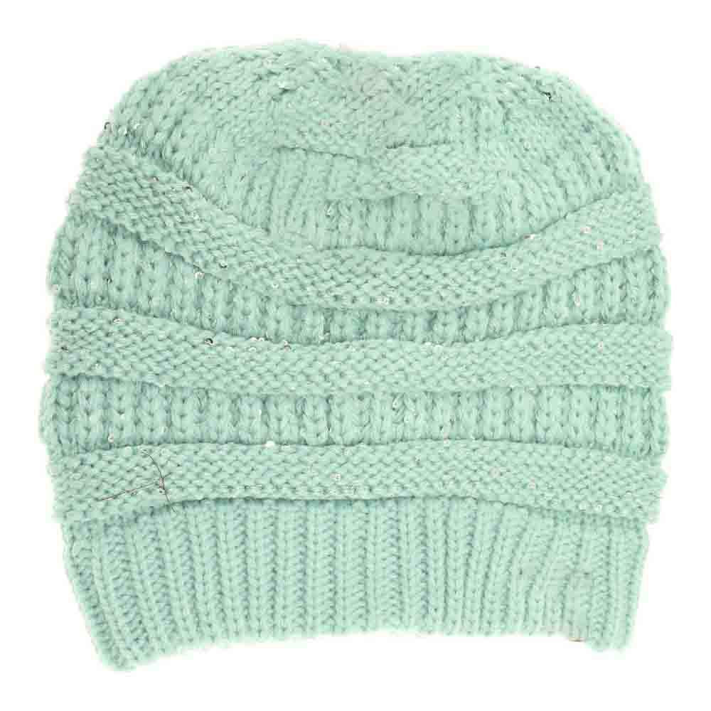 Sequin C.C Beanie Tail Beanie