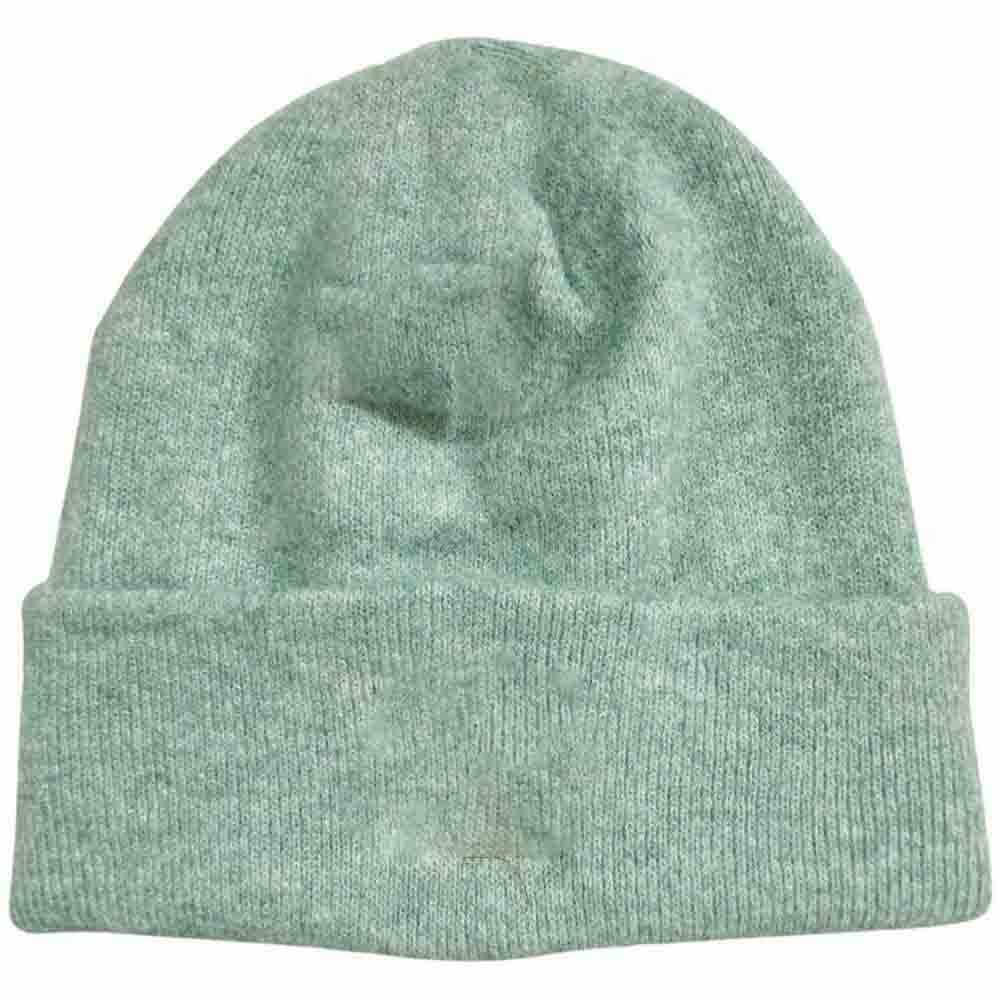 Unisex Soft Ribbed Leather Patch C.C. Beanie