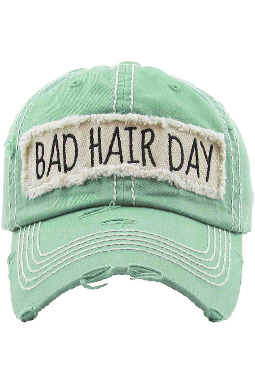 BAD HAIR DAY Washed Vintage Baseball Cap