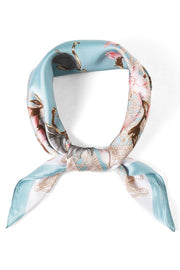 Multi Color Flowers Print Bandana Summer Scarf