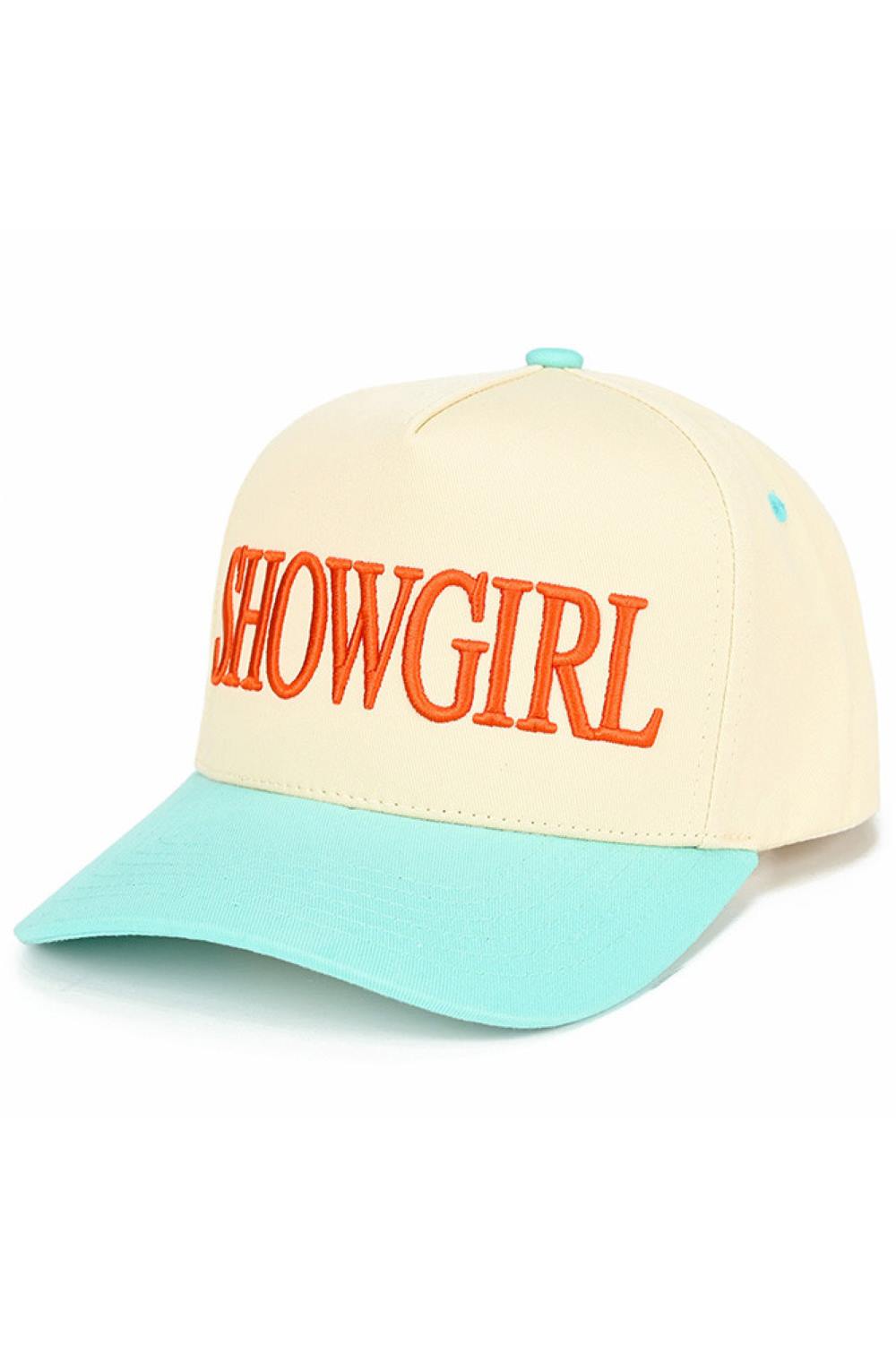 C.C SHOWGIRL Letter Two Tone Trucker Cap