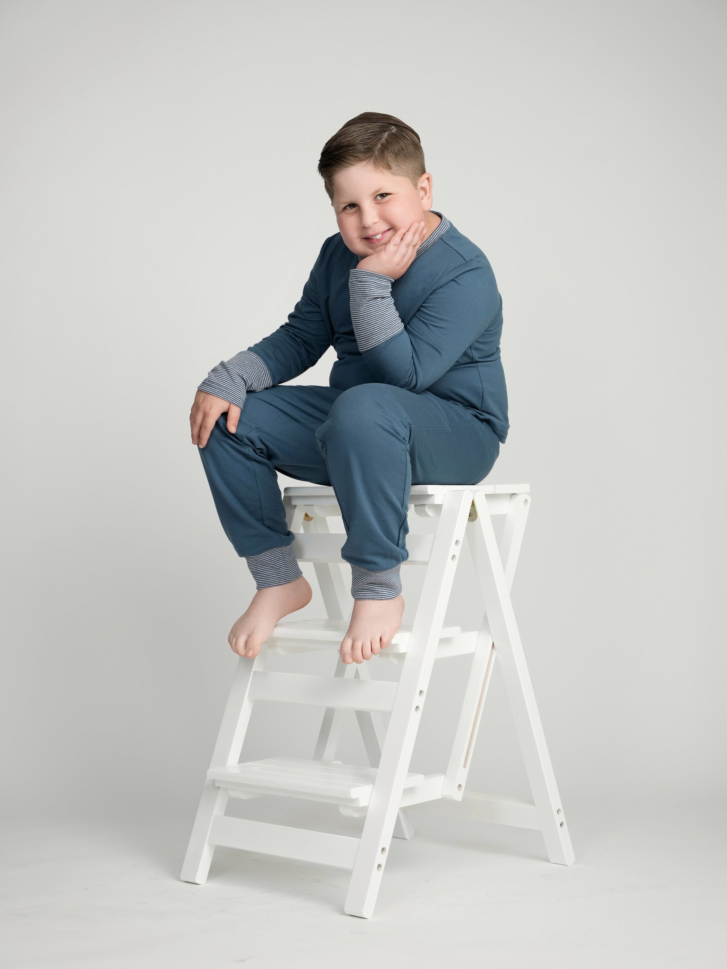 Sapphire Cuffed Pajamas
